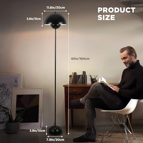 Mid Century Modern Metal Bud Floor Lamp for Home and Office