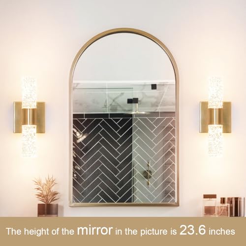 Crystal LED Wall Sconces Set of 2 (2 Count)