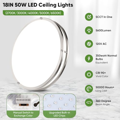 18inch LED Flush Mount Ceiling Light