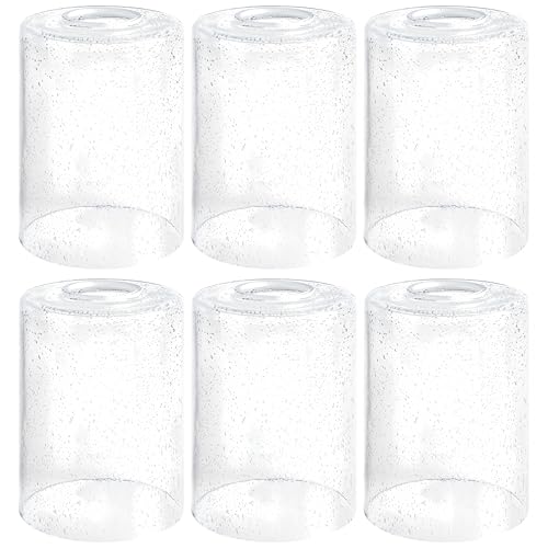 6Pcs Clear Bubble Glass Lamp Shade (6 Count)