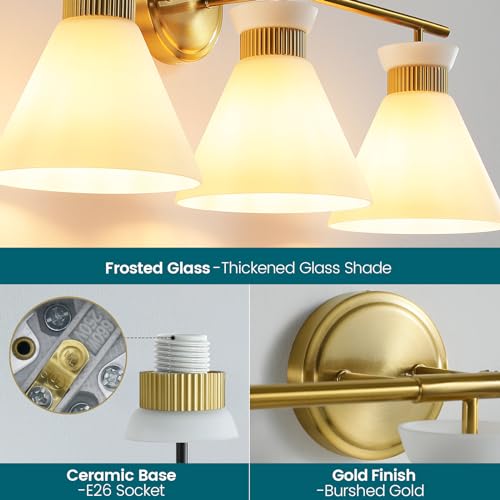 Bathroom Vanity Light Fixtures (3 Count)