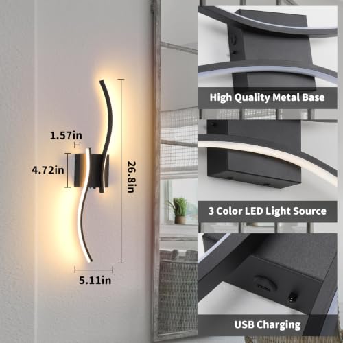 LED Battery Operated Wall Scones (2 Count)
