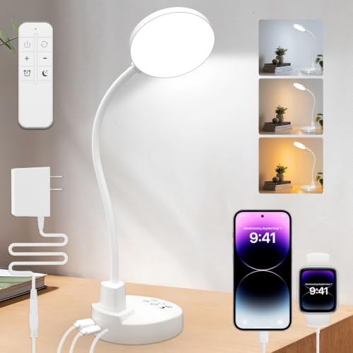 15W LED Desk Lamp with USB Charging Ports