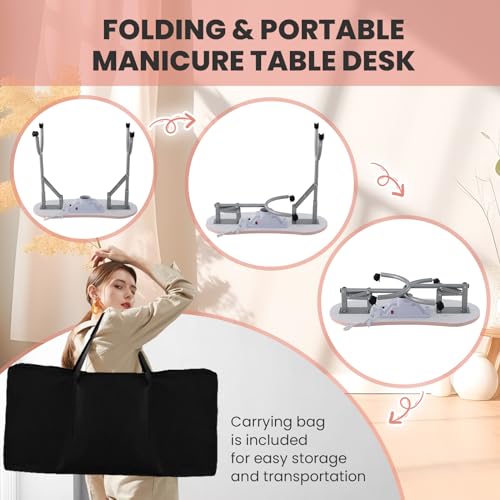 Nail Tech Table Vented Manicure Table w