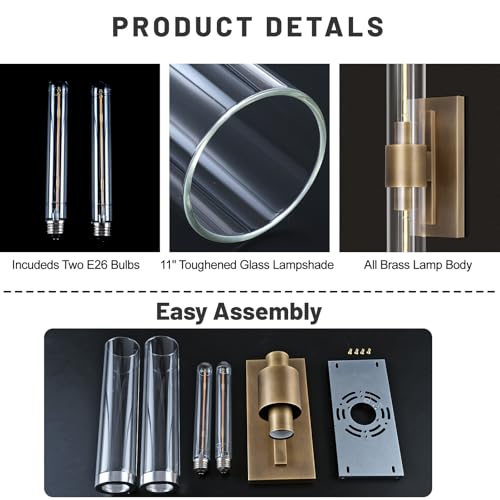 Brass Wall Sconces (2 Count)