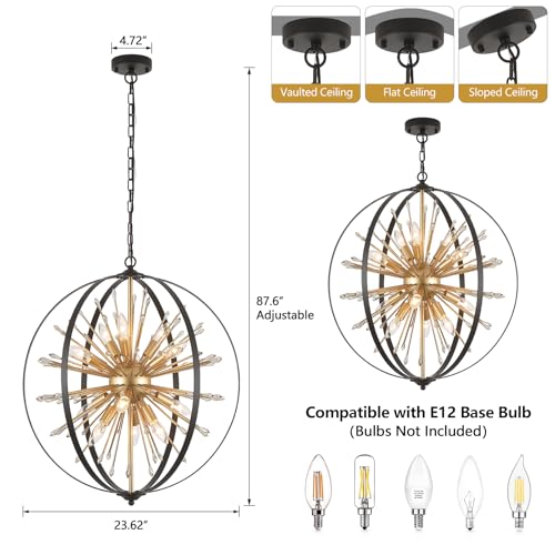 Modern Sputnik Chandelier (12 Count)