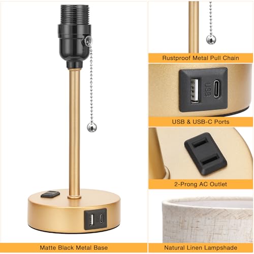 Small Bedside Table Lamp for Bedroom