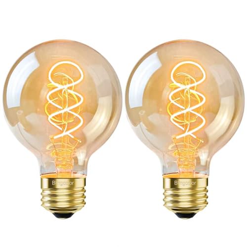 Dimmable Globe LED Vintage Edison Light Bulbs 60W Equivalent (2 Count)