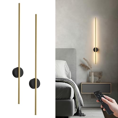 Battery Operated Modern Wall Sconce Set of Two