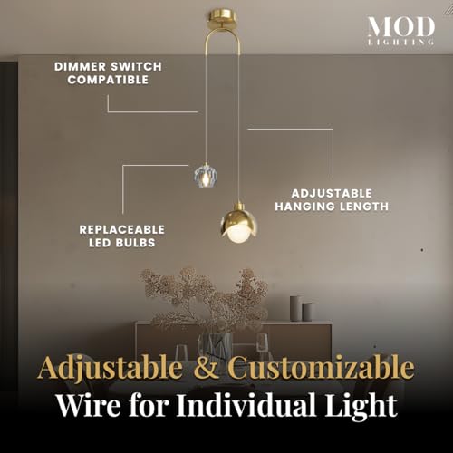 Diana Modern Gold Pendant Light Fixtures