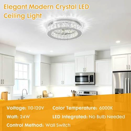 Modern Crystal LED Ceiling Light