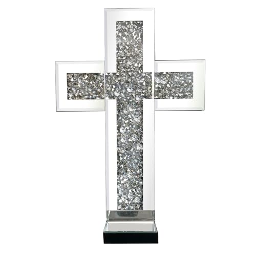 Mirrored Wall Candle Sconces Holder Set of 2