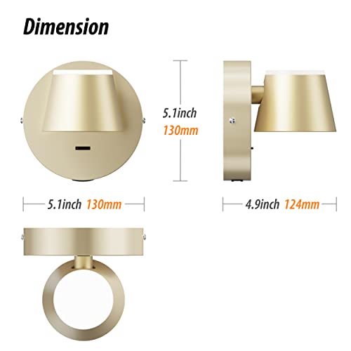 Wall Light LED Wall Sconce with On