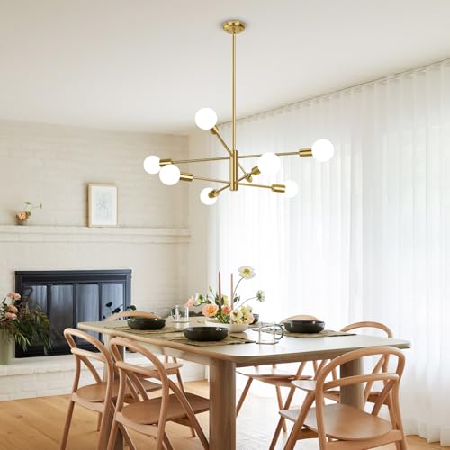 8 Light Modern Chandelier for Dining Room (8 Count)