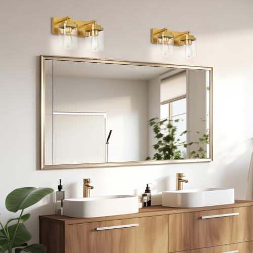 Brushed Gold Bathroom Light Fixtures