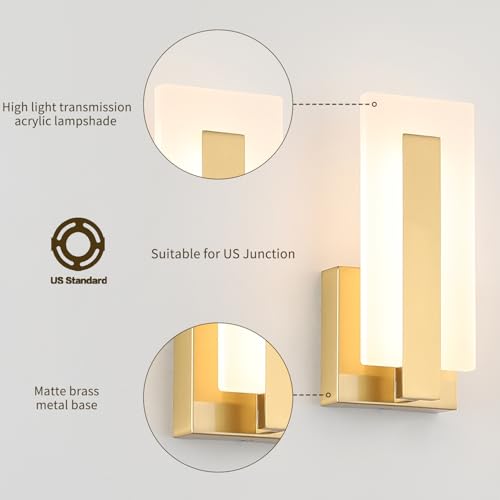 Modern LED Wall Sconce Set of 2 (2 Count)
