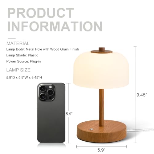 9" Corded Touch Control Table Lamp Set of 2 (2 Count)