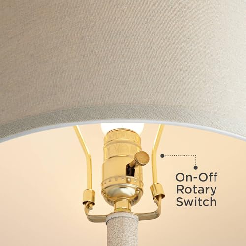 Romeo 23 1 2" High Table Lamps Set of 2 Distressed Earth Jar Farmhouse (2 Count)