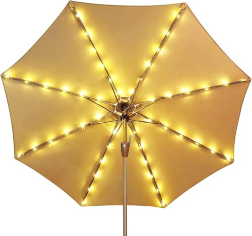 Solar Patio Umbrella Lights (94 Foot)
