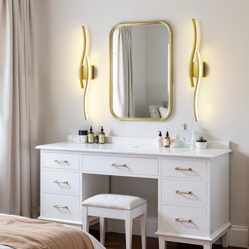 Gold LED Bathroom Vanity Lights