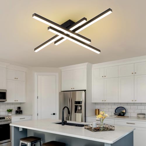 43.3" Modern Ceiling Light with Remote
