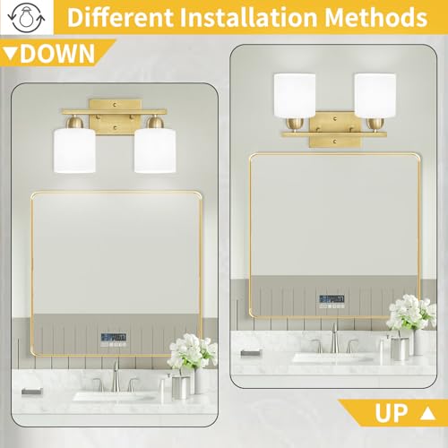 2 Light Bathroom Vanity