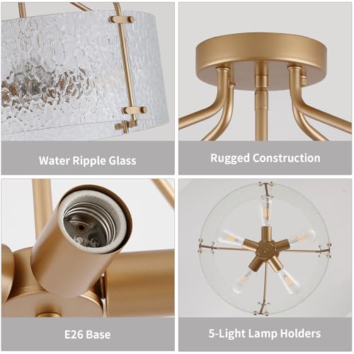Semi Flush Mount Ceiling Light Fixture
