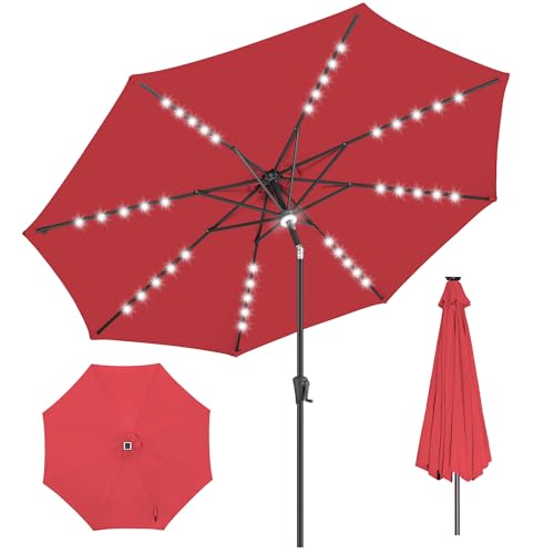 Solar Patio Umbrella with Centre Light