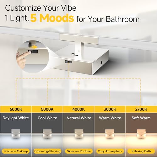 32 Inch Brushed Nickel Bathroom Vanity Light