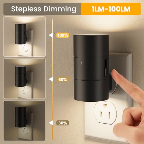 Night Light Dimmable Led Night Lights Plug into Wall (2 Count)