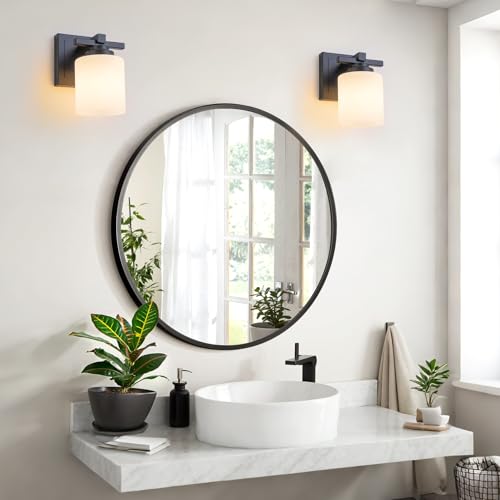 Modern Bathroom Light Fixtures Over Mirror