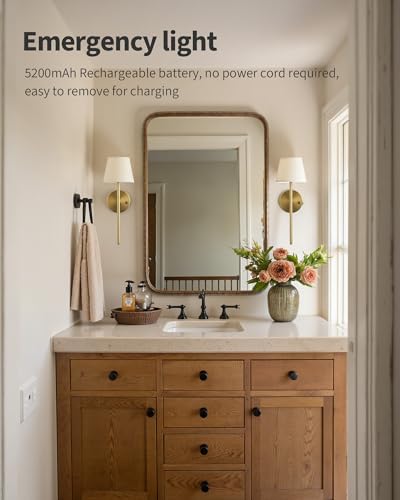 Battery Operated Wall Sconce Set of 2 (2 Count)