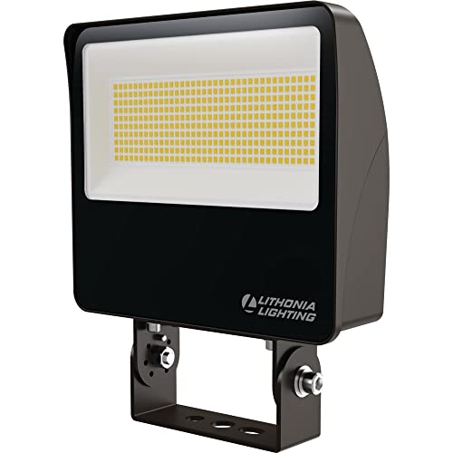 All-in-One LED Flood Light, Waterproof LED Outdoor Light Fixture with Adjustable Brightness and Color Temperature, Yoke or Slipfitter Mount Dusk to Dawn Outdoor Lighting, MVOLT