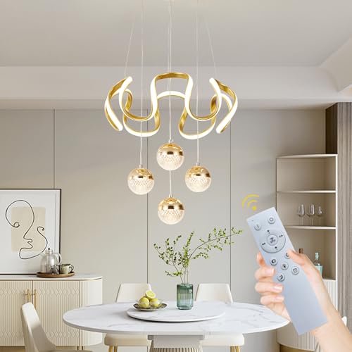 Modern Gold LED Chandeliers