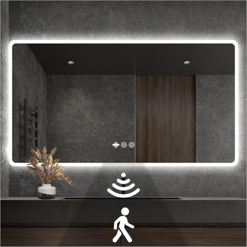 48"X36" LED Mirror for Bathroom with Motion Sensor