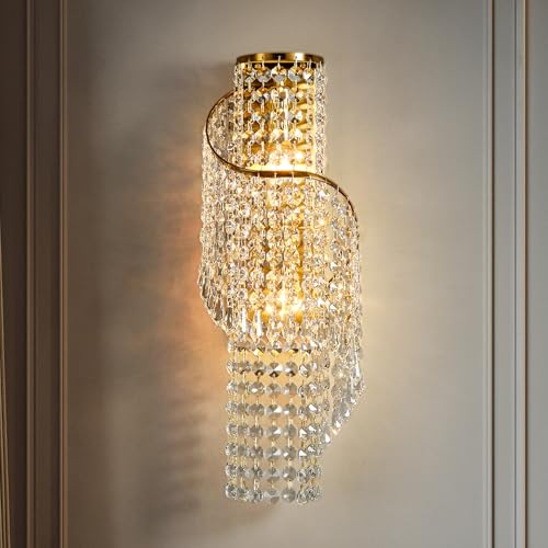 K9 Crystal Wall Sconces Gold