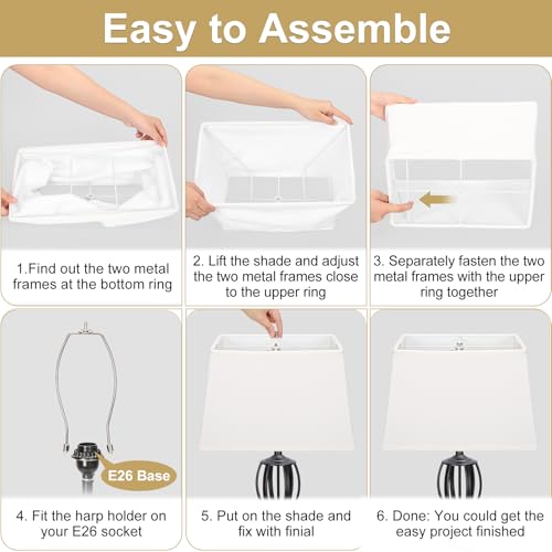 Rectangle Lamp Shades Set of 2 (2 Count)