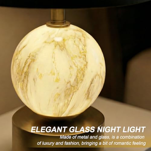 20.5" Small Bedside Table Lamps for Bedroom Nightstands (2 Count)