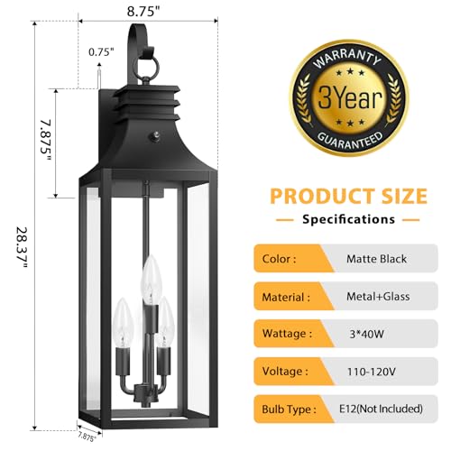 2 Pack Exterior Lighting Fixtures (2 Count)