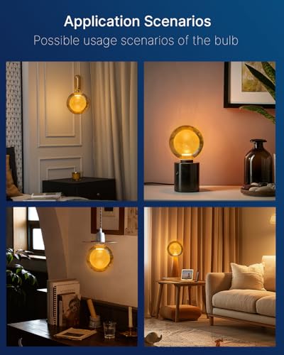 G125 Decorative Large Globe LED Bulb (2 Count)