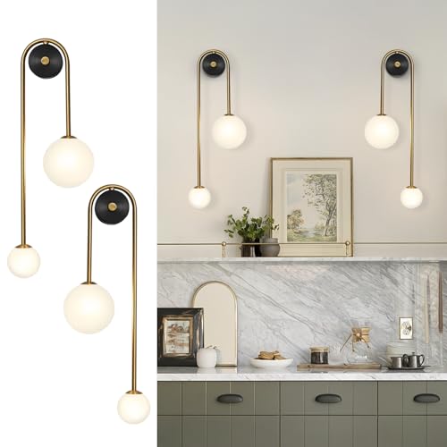 Globe Glass Wall Sconce (2 Count)