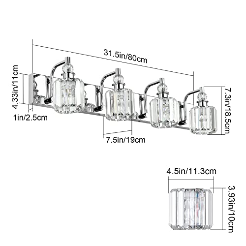 Crystal Bathroom Vanity Light