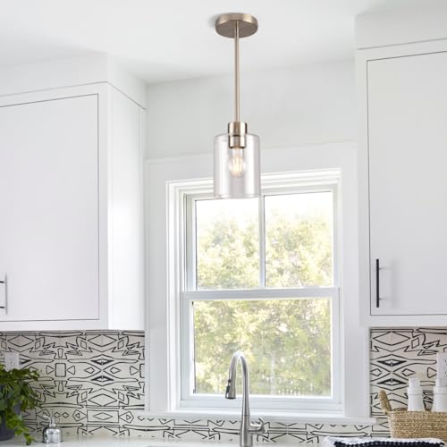 Brushed Nickel Pendant Lights (2 Count)