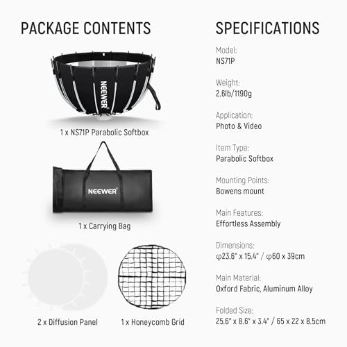 Parabolic Softbox Kit