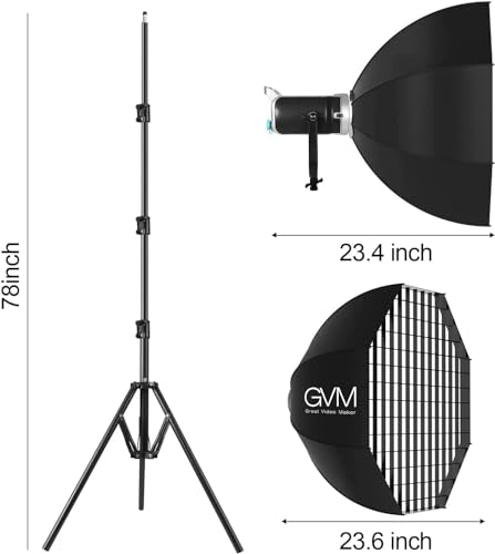 GVM 200W LED Video Light with Softbox