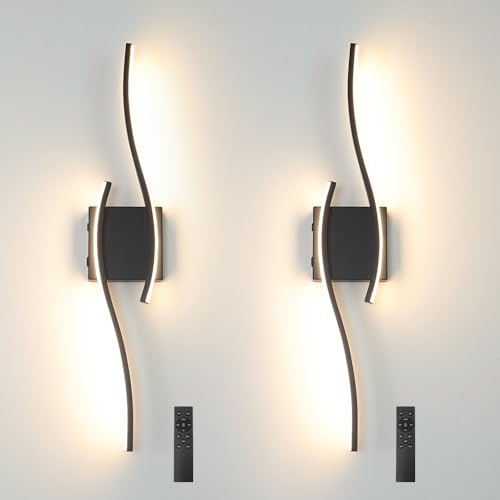 Modern Battery Operated Wall Sconce Set of 2 (2 Count)