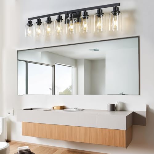 8 Light Bathroom Vanity Lights Over Mirror