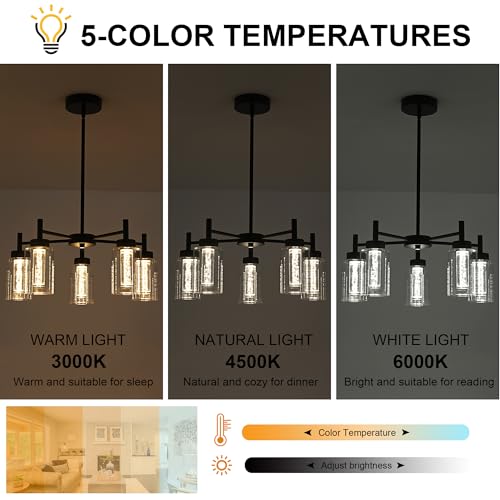 5 Light LED Modern Pendant Lights