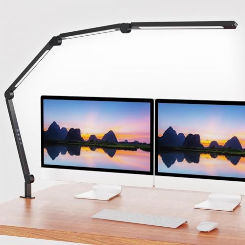 Bright LED Desk Lamp with Clamp