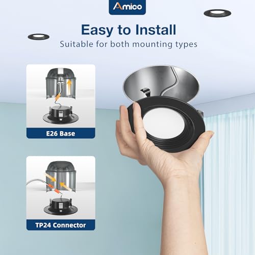 24 Pack 4 inch 5CCT LED Recessed Lighting (24 Count)